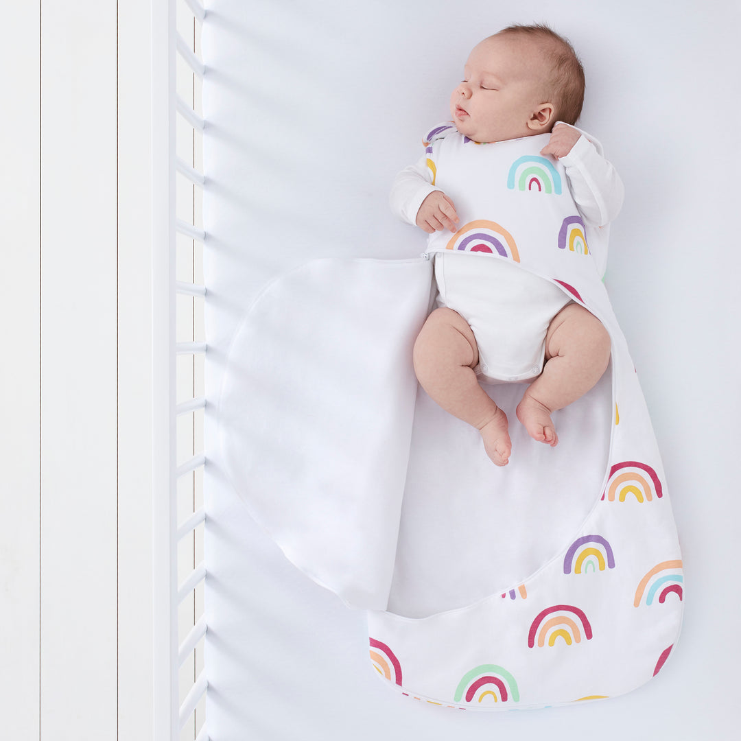 SnuzPouch Sleeping Bag 1.0 Tog (0-6 Months) -Colour Rainbow