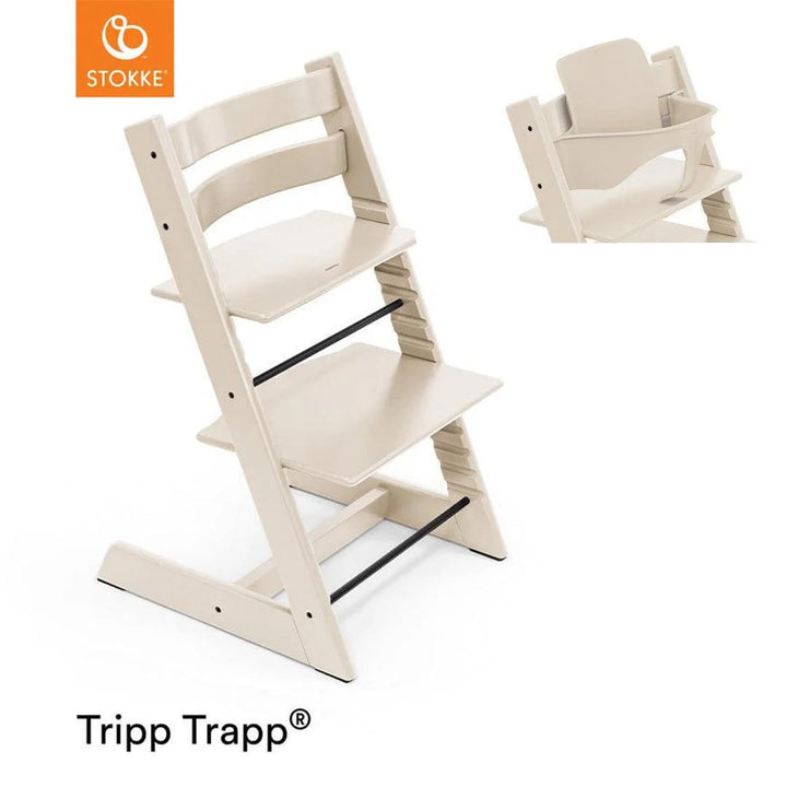 Stokke Tripp Trapp Chair & Baby Set - Vanilla White