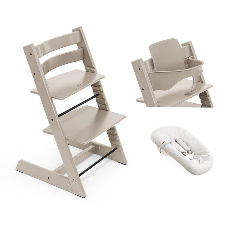 Tripp Trapp Newborn Bundle + Baby Set - Cashmere Grey