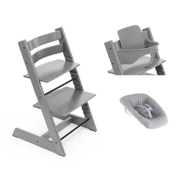 Tripp Trapp Newborn Bundle + Baby Set - Storm Grey