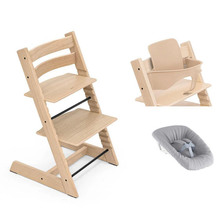 Tripp Trapp Newborn Bundle + Baby Set - Oak Natural