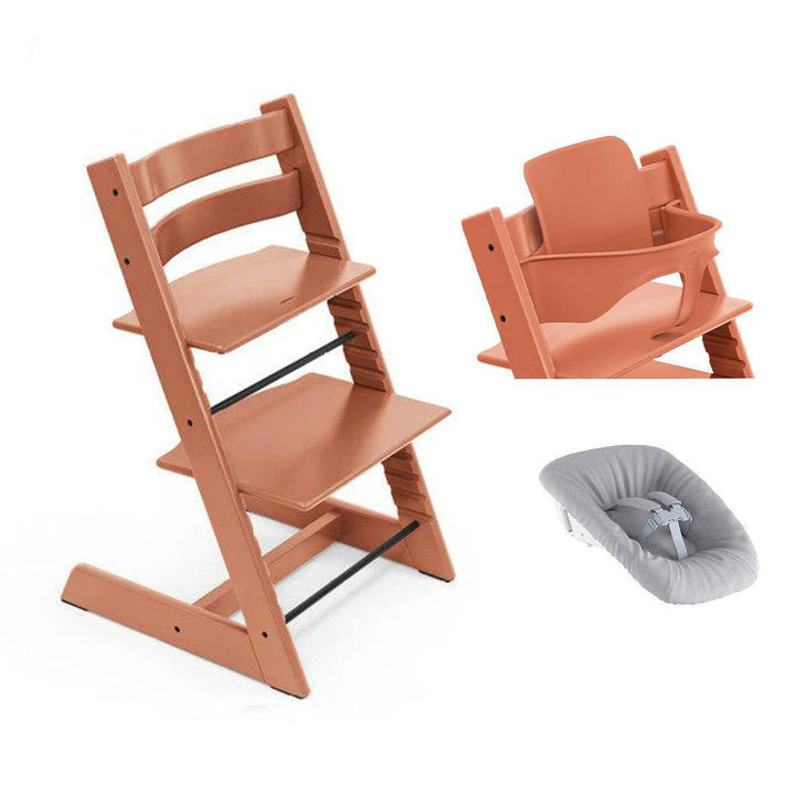 Tripp Trapp Newborn Bundle + Baby Set - Terracotta