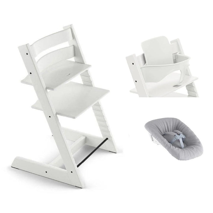 Tripp Trapp Newborn Bundle + Baby Set - White
