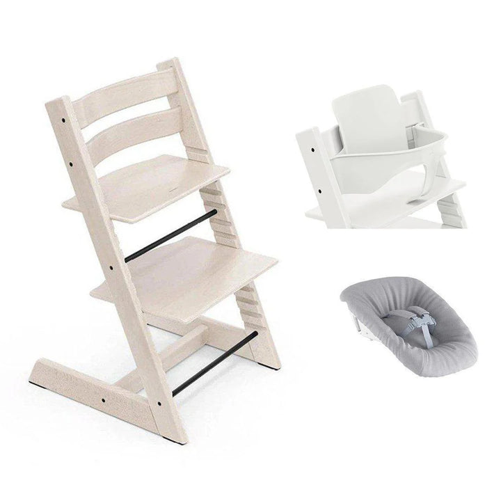 Tripp Trapp Newborn Bundle + Baby Set - Whitewash