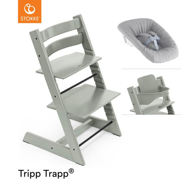 Tripp Trapp Newborn Bundle + Baby Set - Glacier Green