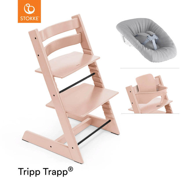 Tripp Trapp Newborn Bundle + Baby Set - Serene Pink