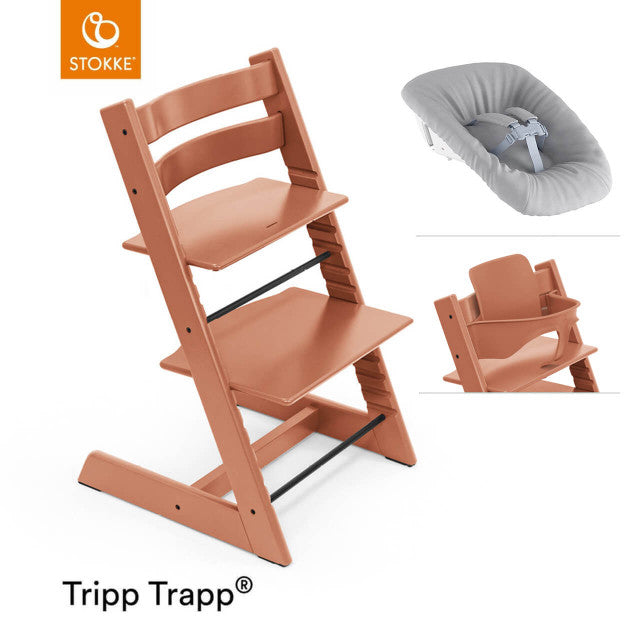 Tripp Trapp Newborn Bundle + Baby Set - Terracotta
