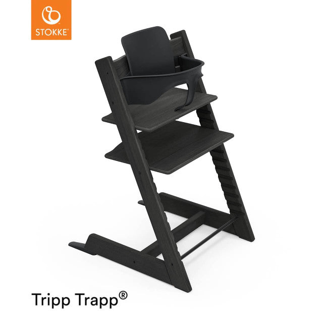 Tripp Trapp Newborn Bundle + Baby Set - Oak Black