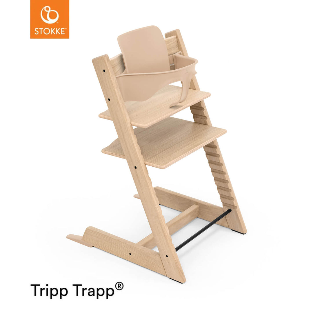 Tripp Trapp Newborn Bundle + Baby Set - Oak Natural