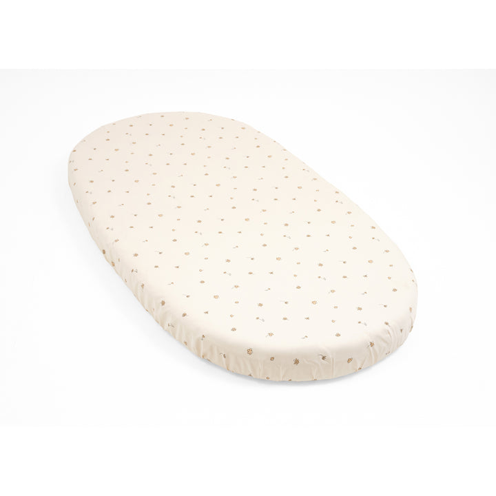 Stokke Sleepi Bed Fitted Sheet V3 - Flower Ecru