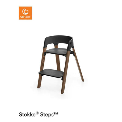 Stokke Steps Chair - Black/Golden Brown