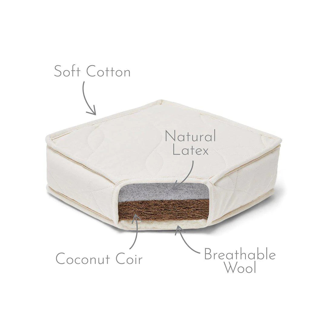 Little Green Sheep Natural  Snuzkot Twist Cot Bed Mattress - 68 x 117cm