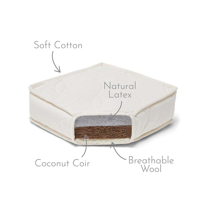 Little Green Sheep Natural Stokke Sleepi Twist Cot Bed Mattress - 68 x 120cm