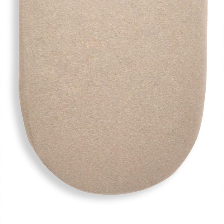 Little Green Sheep Organic Moses Basket Fitted Sheet - Truffle