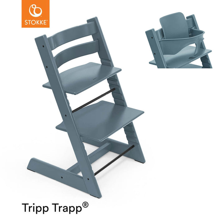 Stokke Tripp Trapp Chair & Baby Set - Fjord Blue