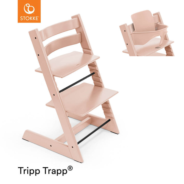 Stokke Tripp Trapp Chair & Baby Set - Serene Pink