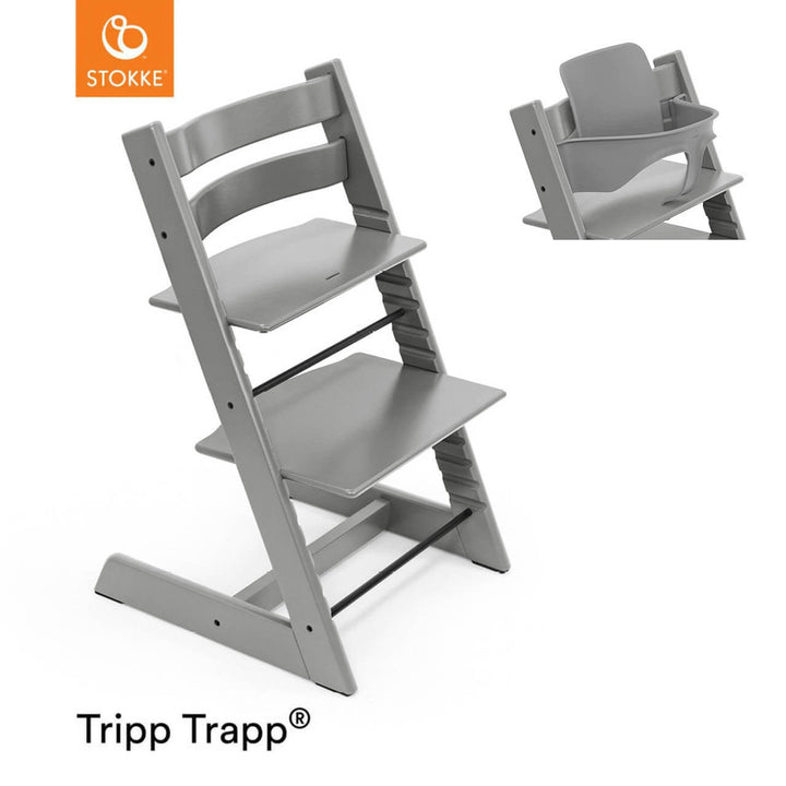 Stokke Tripp Trapp Chair & Baby Set - Storm Grey