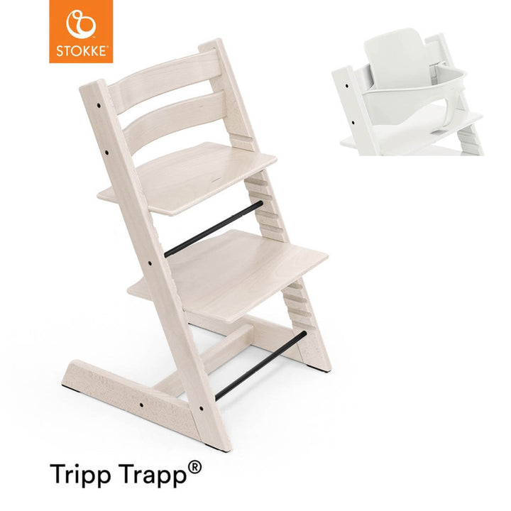 Stokke Tripp Trapp Chair & Baby Set - Whitewash