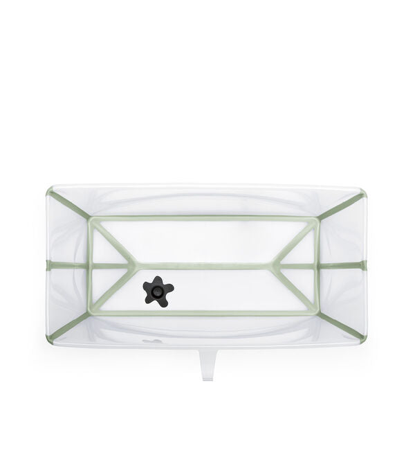 Stokke Flexi Bath X-Large + Free Newborn Support - Transparent Green