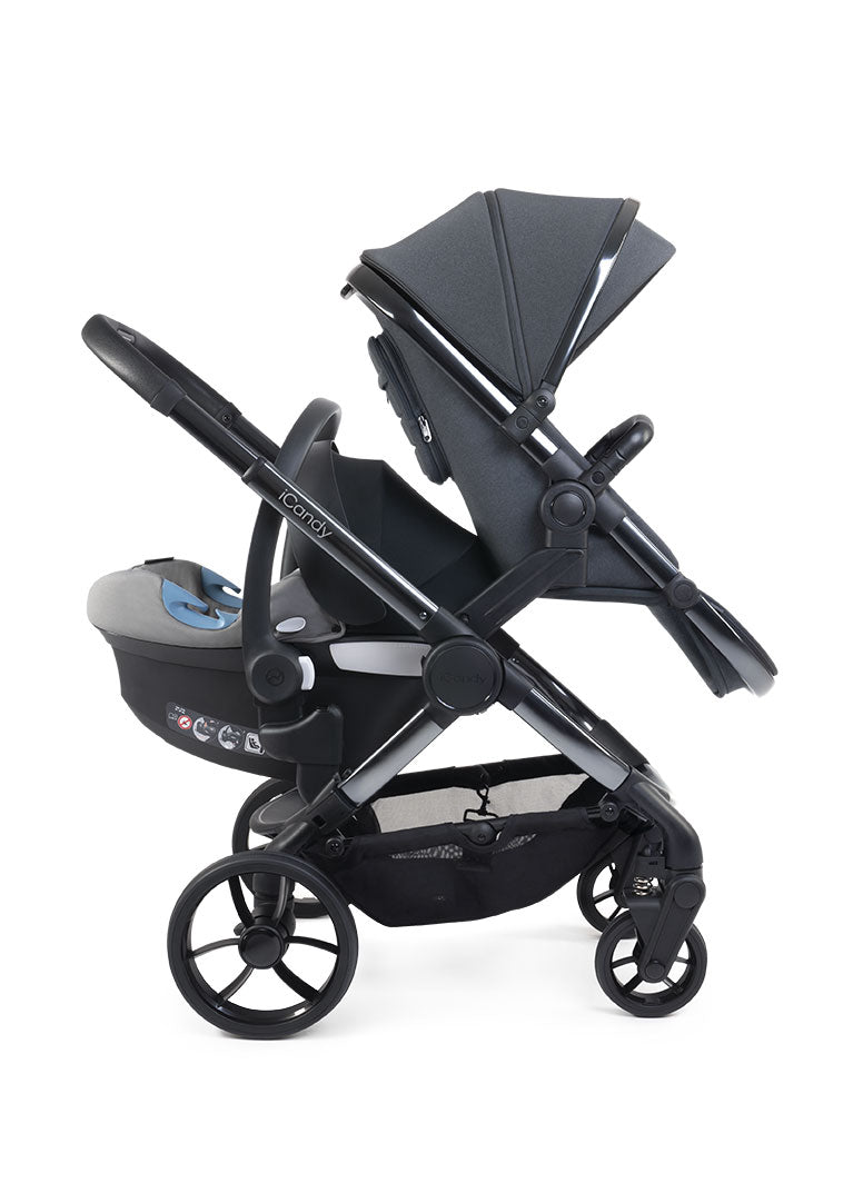 Car Seat Twin Baby Prams Uk ICandy Peach Double Combo Truffle