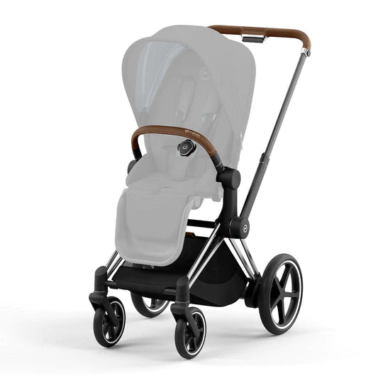Cybex ePriam Frame + Seat Hardpart  - Chrome Brown