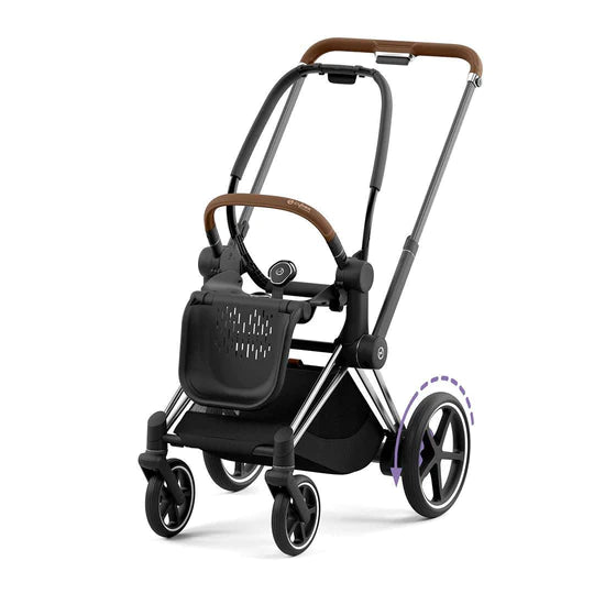 Cybex ePriam Frame + Seat Hardpart  - Chrome Brown
