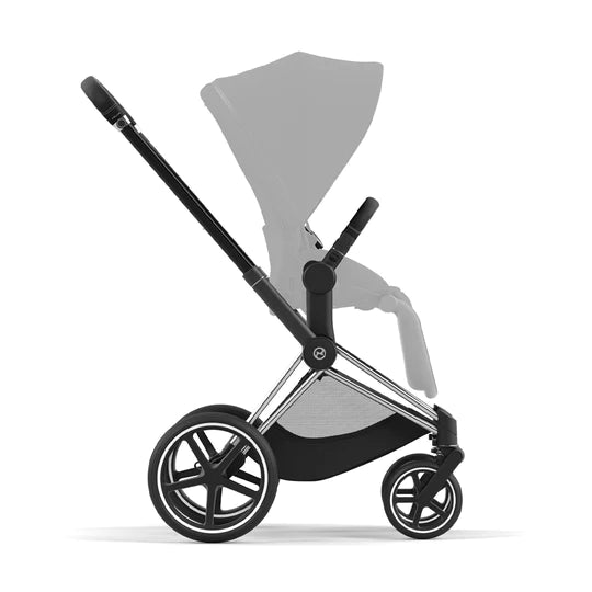 Cybex Priam Frame + Seat Hardpart - Chrome Black
