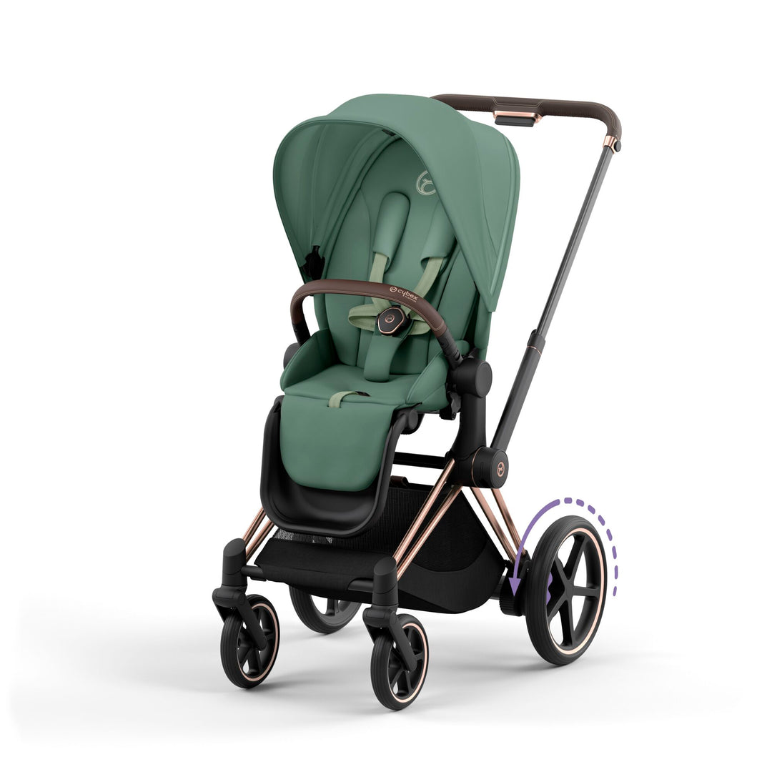 Cybex ePriam Pushchair Leaf Green – Baby Nest - Main Image