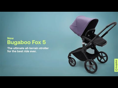 Bugaboo Fox 5 Pushchair- Black/Grey Melange Base with Black Canopy