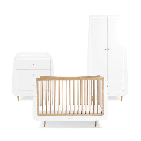 SnuzKot Skandi 3 Piece Nursery Furniture Set - Natural