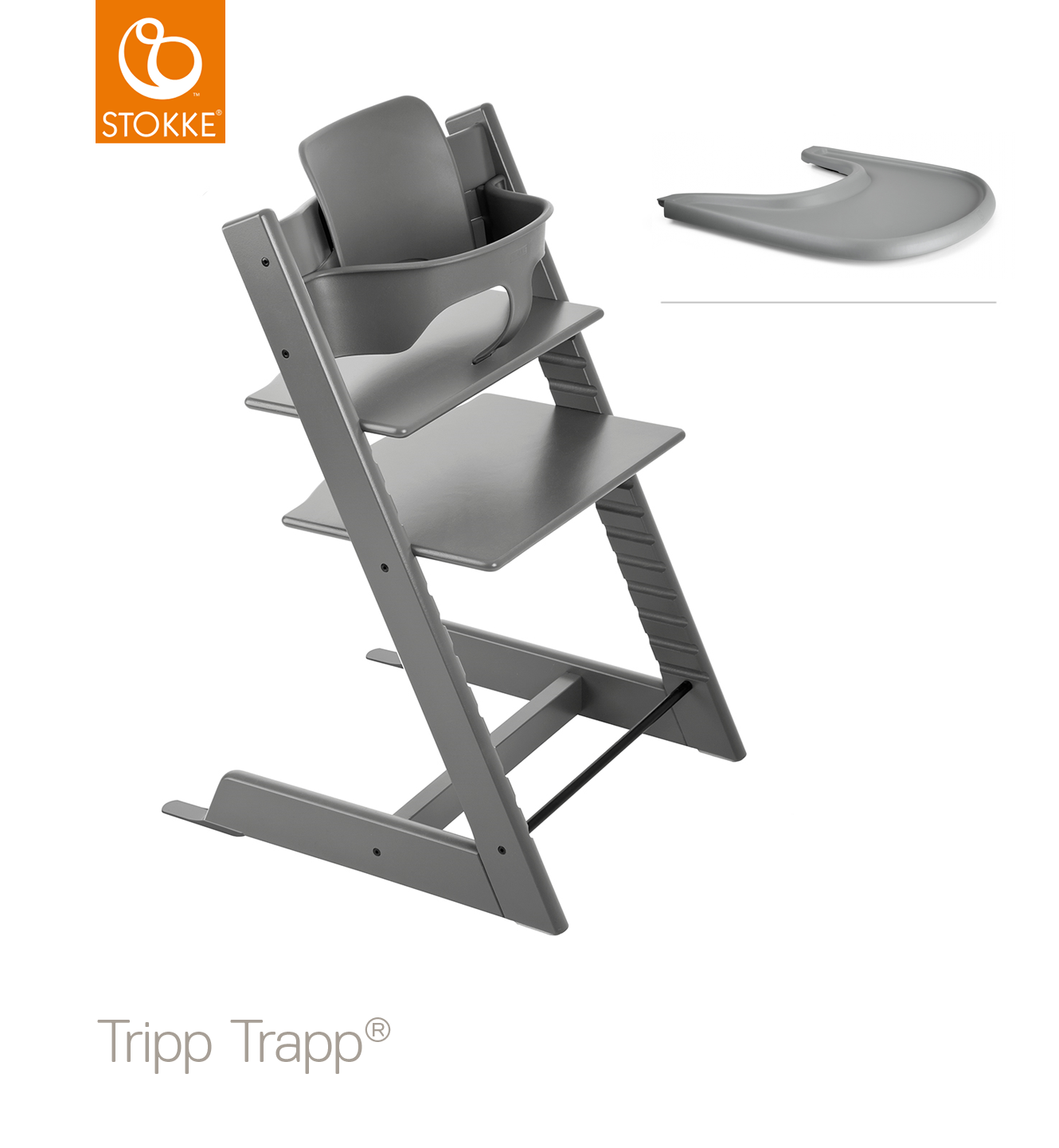 Tripp Trapp Starter Bundle - Storm Grey